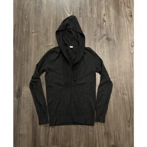 J.CREW Cashmere Wool Stretch Knit Hoodie Shawl Sweater Hooded Top Womens XS
